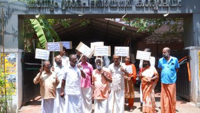 Photo of റേഷൻ ഇ പോസ് മിഷൻ പ്രവർത്തിക്കാത്തതിൽ  റേഷൻ വ്യാപാരികൾ ധർണ്ണ നടത്തി