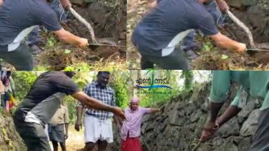 Photo of തളിക്കുളം സെന്ററിന് കിഴക്ക് തോട് വ്യത്തി യാക്കുമ്പോൾ രാവിലെ തൊഴിലുറപ്പ് തൊഴിലാളികൾ. കണ്ട. 9 അടി നീളമുള്ള മലമ്പാമ്പിനെ തളിക്കുളം അനിമൽ. സ്കോട്. പിടികൂടി