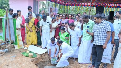 Photo of സ്മാർട്ട് അംഗൻവാടിക്ക് തറക്കല്ലിട്ടു.