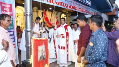 Photo of തൃപ്രയാർ-നാട്ടിക സെന്റ് ജൂഡ് ദേവാലയത്തിലെ തിരുനാളിന് കൊടിയേറ്റ്