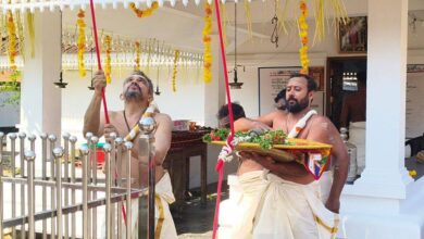 Photo of തളിക്കുളം വല്ലത്ത് ശ്രീ ഭഗവതി ക്ഷേത്രമഹോത്സവത്തിന് കൊടിയേറി.