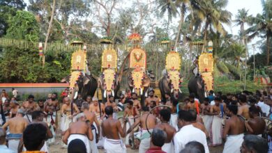 Photo of നാട്ടിക ശ്രീ ഇയ്യാനി ഭഗവതി ക്ഷേത്ര മഹോത്സവത്തോടനുബന്ധിച്ച് നടത്തിയ കൂട്ടി എഴുന്നള്ളിപ്പ്