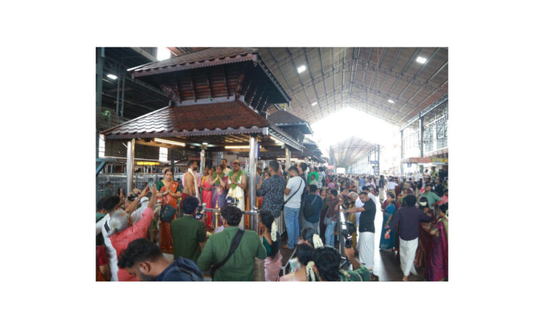 Photo of ഏഴു മണിക്കൂറിൽ 416 വിവാഹങ്ങൾ ചരിത്രമെഴുതി ഗുരുവായൂർ.