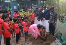 Photo of അദ്യാത്മിക സമിതി അബുദാഭിയുടെ നേതൃത്വത്തിൽ സംഘടിപ്പിക്കുന്ന പ്രവാസ വൃക്ഷം പ്രകൃതി സമക്ഷം എന്ന പരിപാടിയുടെ ഭാഗമായി തൃപ്രയാർ ബീച്ച് വേദവ്യാസ ആക്കാദമിയിൽ വെച്ച് കുട്ടികൾക്ക് ഫലവൃക്ഷ തൈകൾ വിതരണം ചെയ്തു.