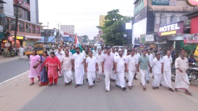 Photo of മന്ത്രി ഒ ജി ജനീഷിനെതിരെയുള്ള സിപിഎം ഡിവൈഎഫ്ഐ അക്രമം തൃപ്രയാറിൽ കോൺഗ്രസ് പ്രതിഷേധ പ്രകടനം നടത്തി.
