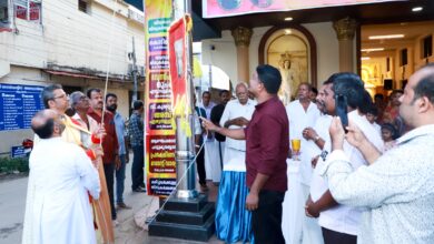 Photo of തൃപ്രയാർ സെന്റ് ജൂഡ് ദേവാലയത്തിൽ വിശുദ്ധ യൂദാ തദ്ദേവൂസിന്റെയും, വിശുദ്ധ സെബസ്ത്യാനോസിന്റെയും, പരിശുദ്ധ കന്യകാമറിയത്തിന്റെയും സംയുക്ത  തിരുനാളിന് കൊടിയേറി.