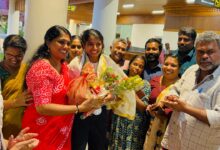 Photo of ഏഷ്യൻ ഗെയിംസ് വെള്ളിമെഡൽ തിളക്കത്തിൽ നാട്ടികയുടെ അഭിമാനമായ ആൻസി സോജന് ആവേശകരമായ സ്വീകരണം.